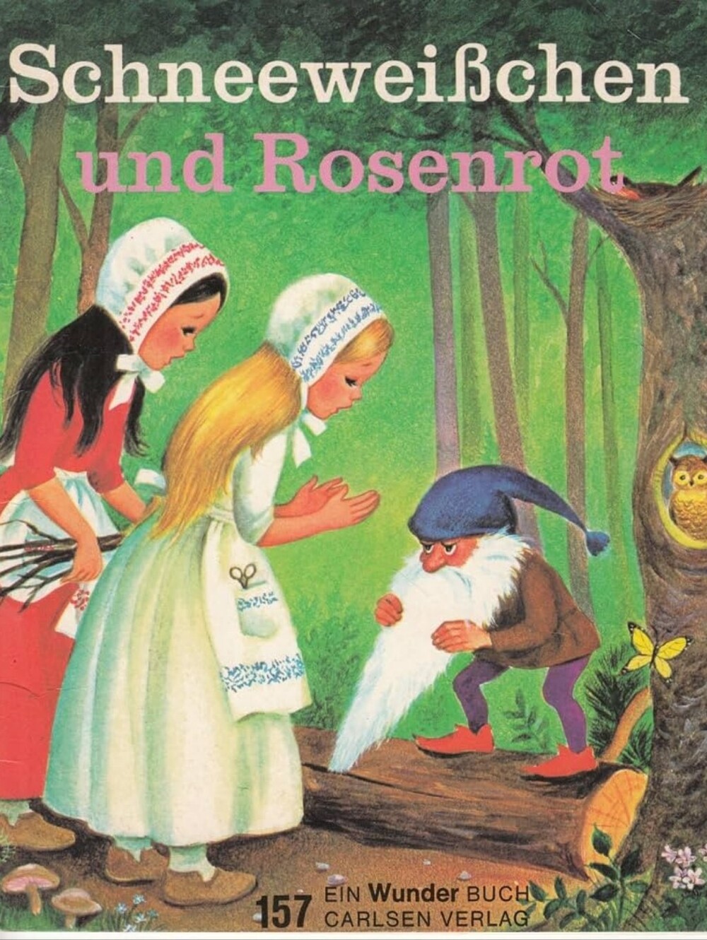 Schneeweißchen und Rosenrot – Vintage German Children’s Book – 1983